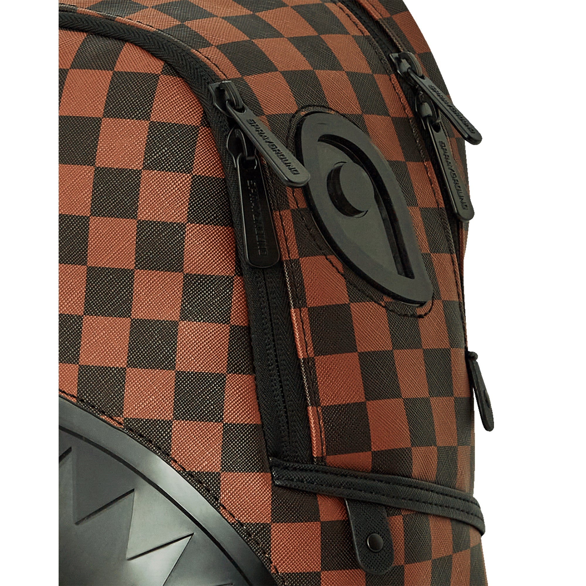 SprayGround Unisex Sharks In Paris Lenticular Chomp Savage Backpack (Brown)-Brown-OneSize-Nexus Clothing