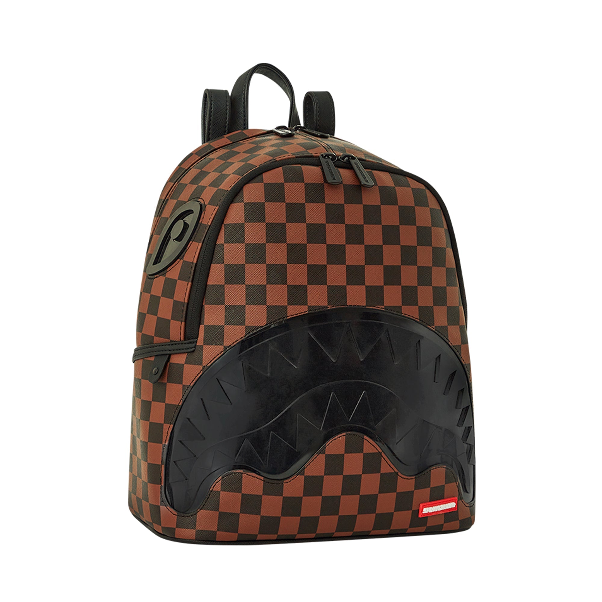 SprayGround Unisex Sharks In Paris Lenticular Chomp Savage Backpack (Brown)-Brown-OneSize-Nexus Clothing