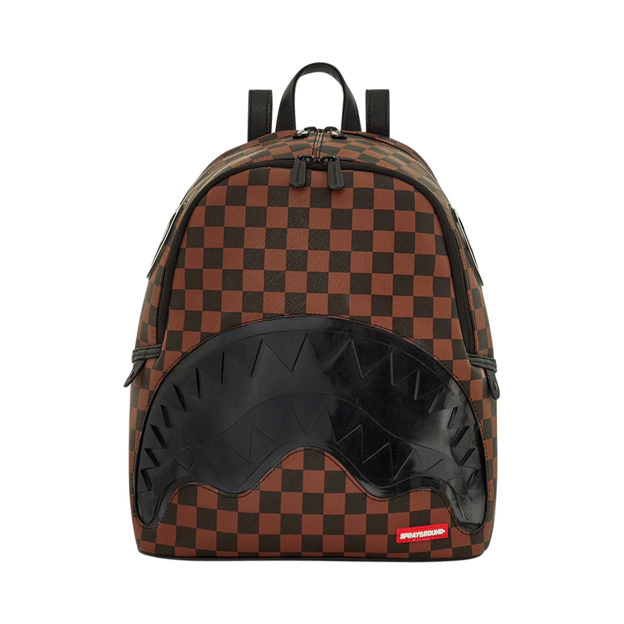 SprayGround Unisex Sharks In Paris Lenticular Chomp Savage Backpack (Brown)-Brown-OneSize-Nexus Clothing