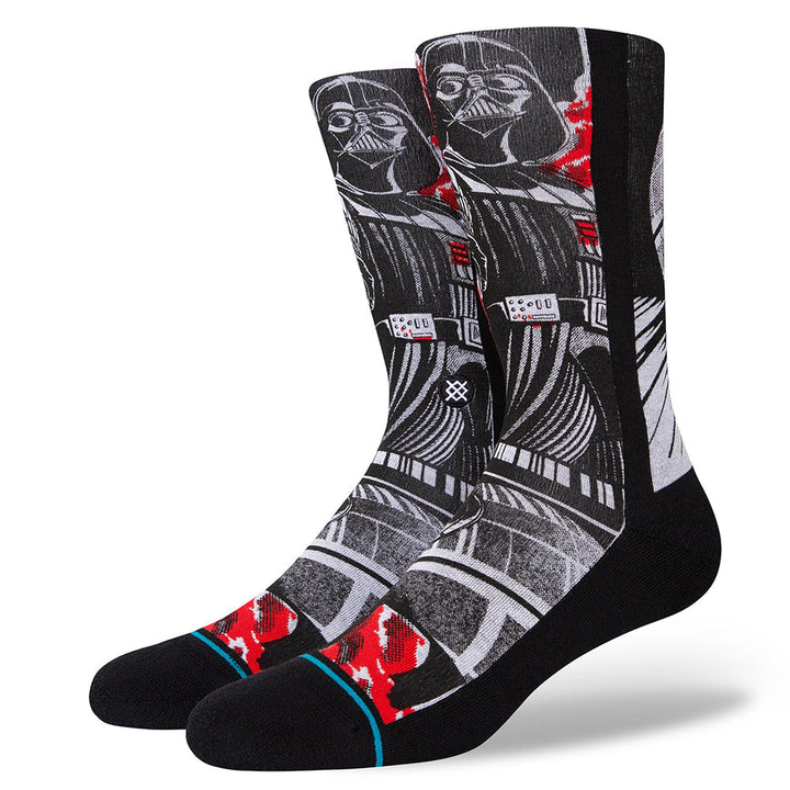 Stance Men Manga Vader Crew Socks-Black-Medium-Nexus Clothing