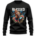 Streetz Iz Watchin Men Blessed Crewneck (Black)