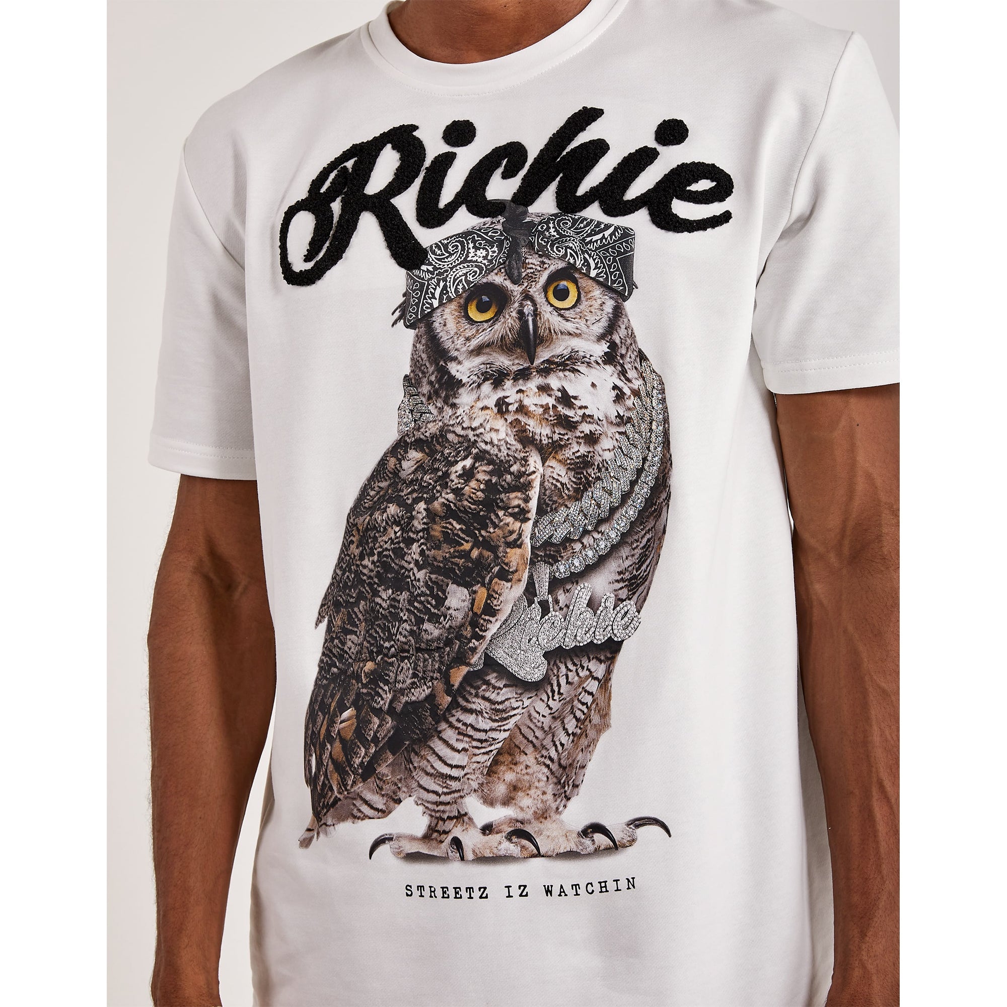 Streetz Iz Watchin Men Richie T-Shirt (Cream) Streetz Iz Watchin