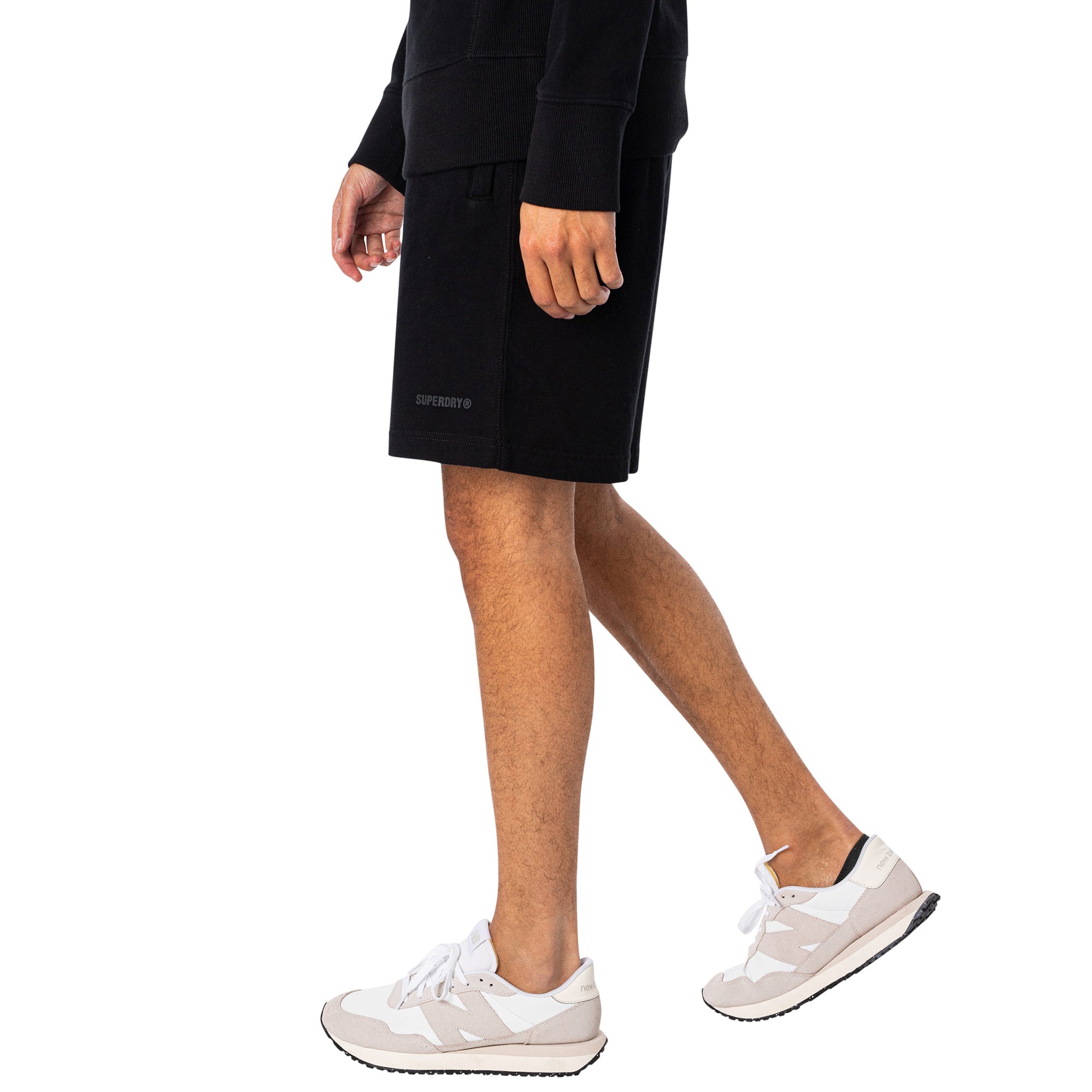 SuperDry Men Sweat Shorts (Black)-Nexus Clothing