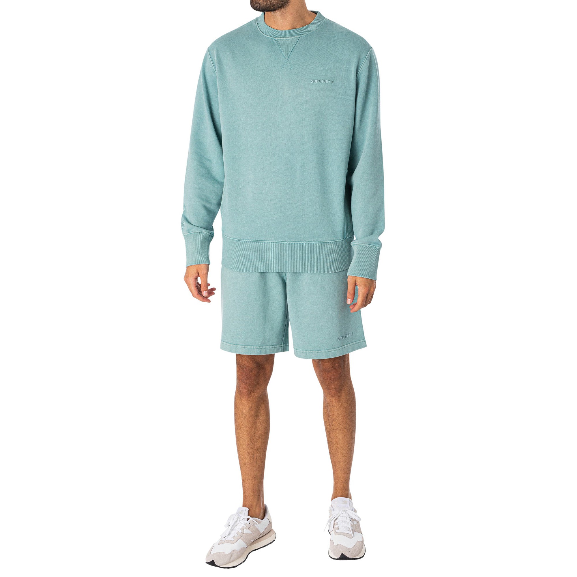 SuperDry Men Sweat Shorts (Tourmaline)-Tourmaline-XX-Large-Nexus Clothing