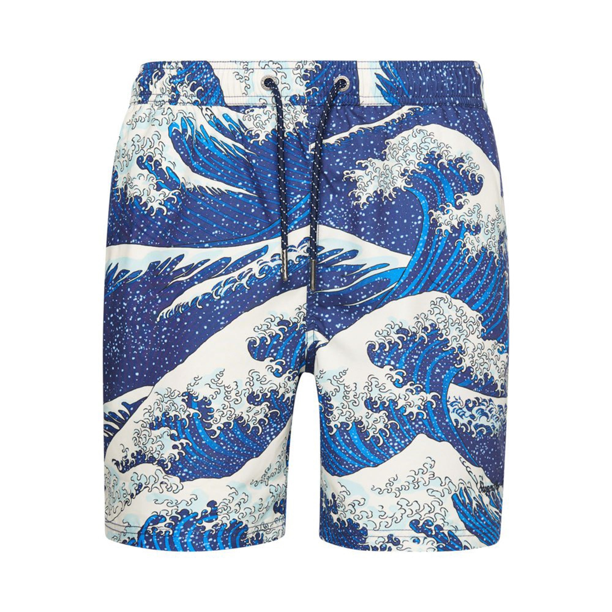 SuperDry Men Vintage Hawaiian Swim Shorts (Great Wave Blue)-Great Wave Blue-XX-Large-Nexus Clothing