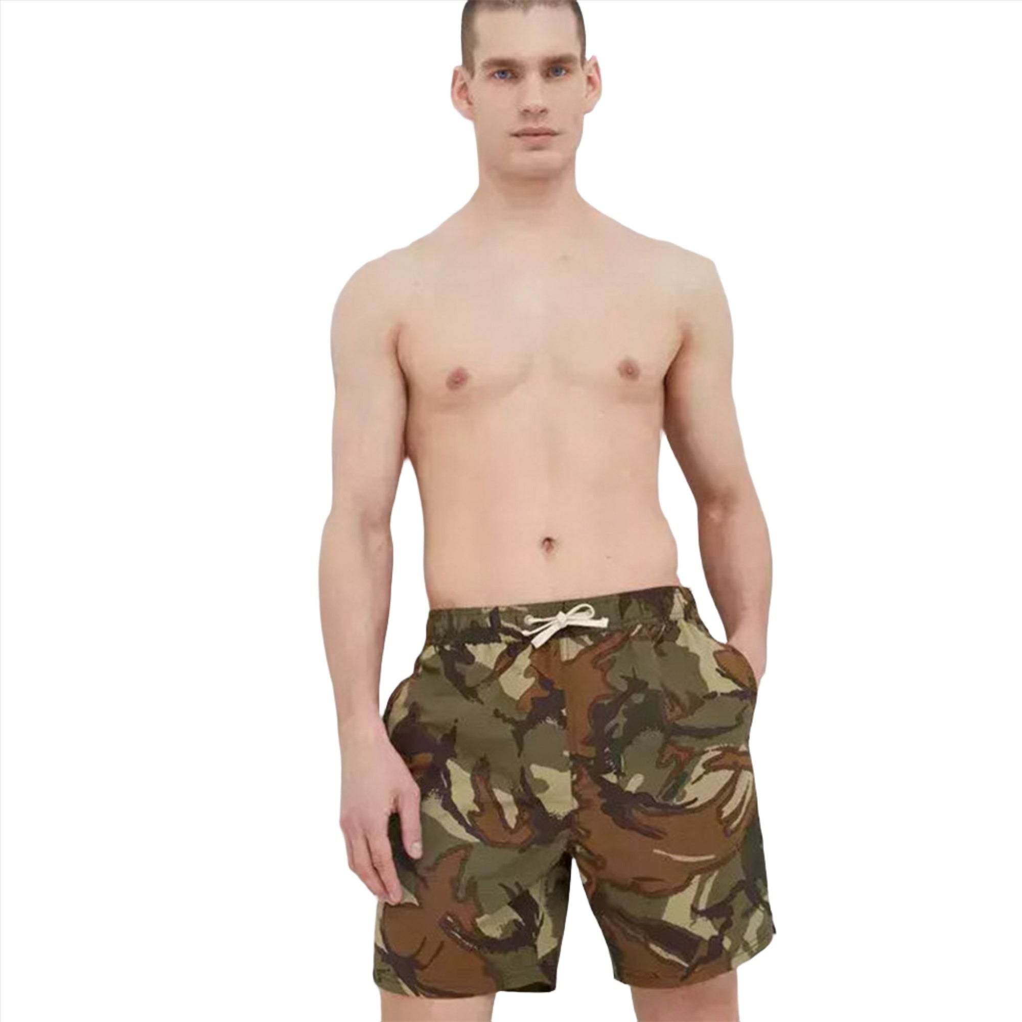 SuperDry Men Vintage Rip Shorts (Camo)-Camo-Large-Nexus Clothing