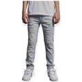 Supply Studios Kids Stacked Ruthless Old English Jeans (Light wash)