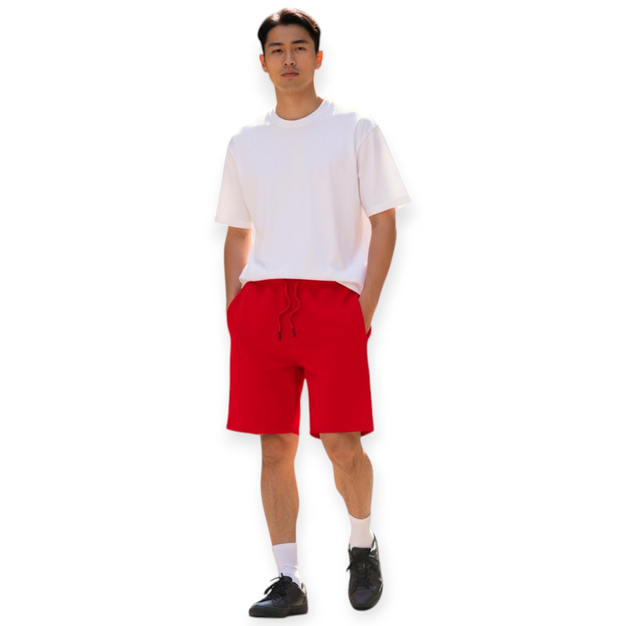 THRDS Fleece Shorts Mens Basic (Red)