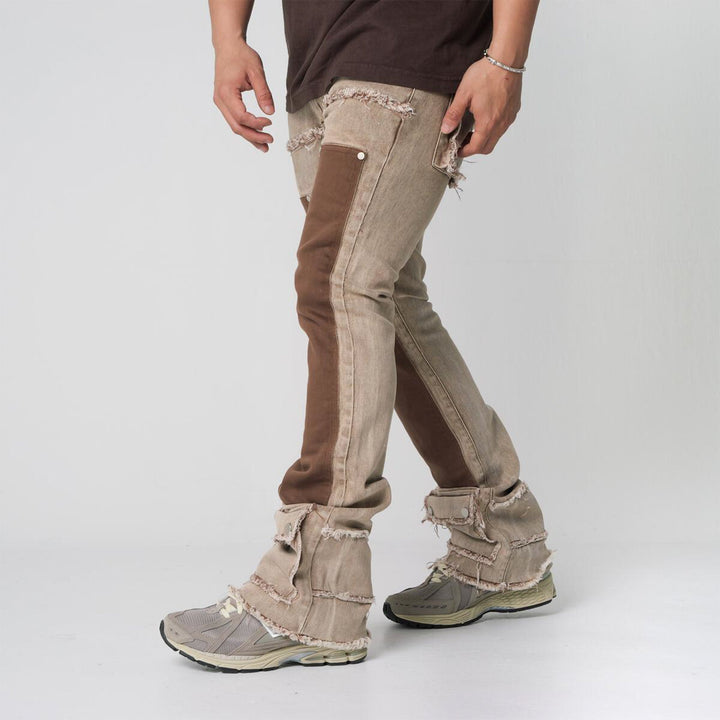 THRT DENIM Men WAGONEER C22 Jeans (Khaki Brown)-Nexus Clothing