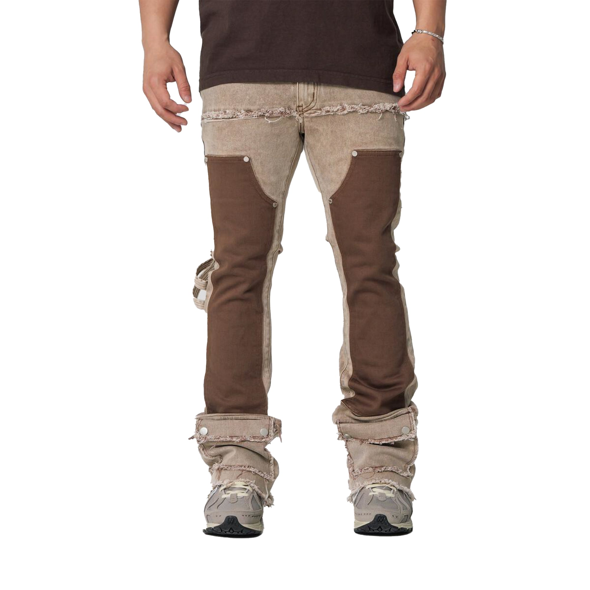 THRT DENIM Men WAGONEER C22 Jeans (Khaki Brown)-Khaki Brown-32W x 36L-Nexus Clothing