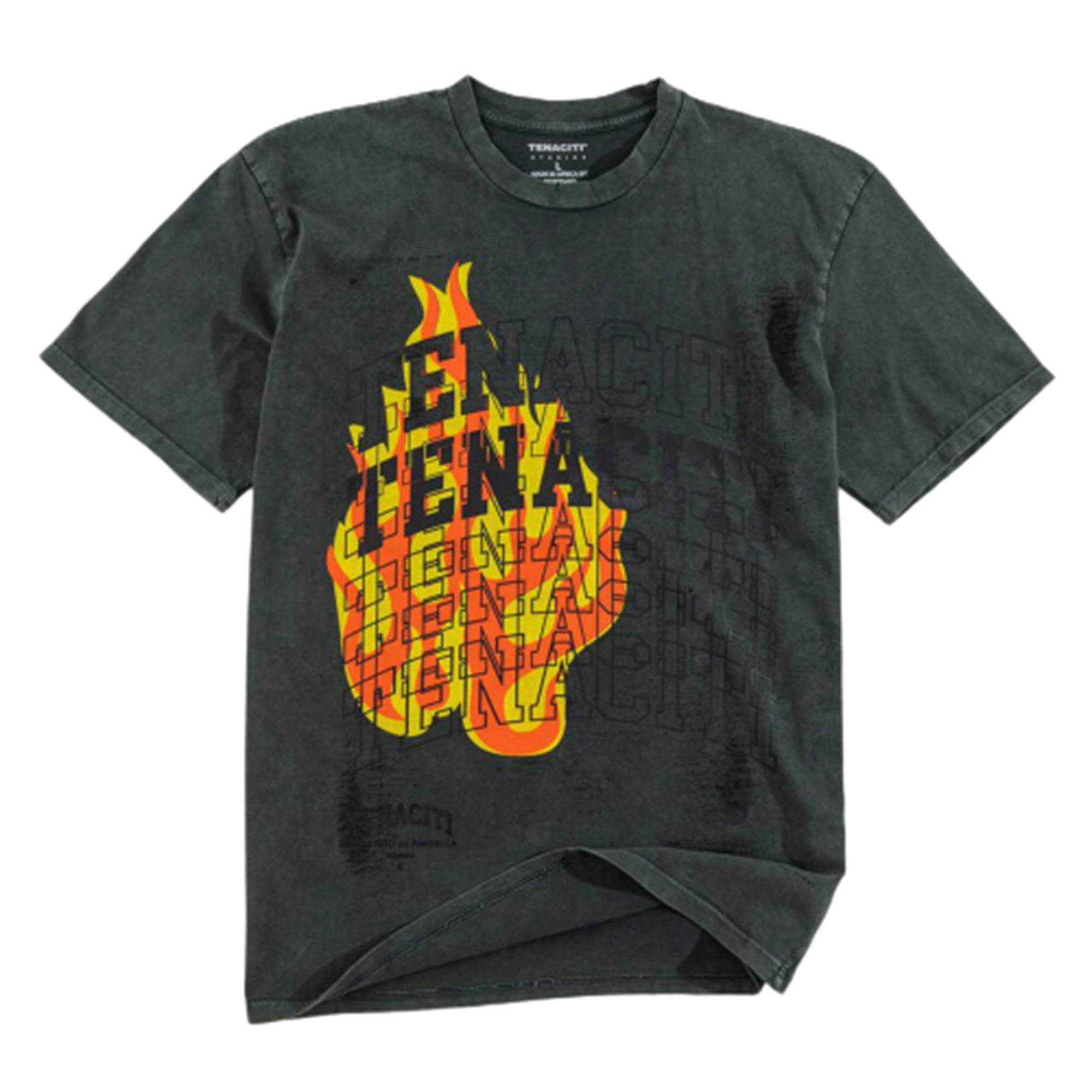 Tenaciti Men Fire T-Shirt (Vintage Green)