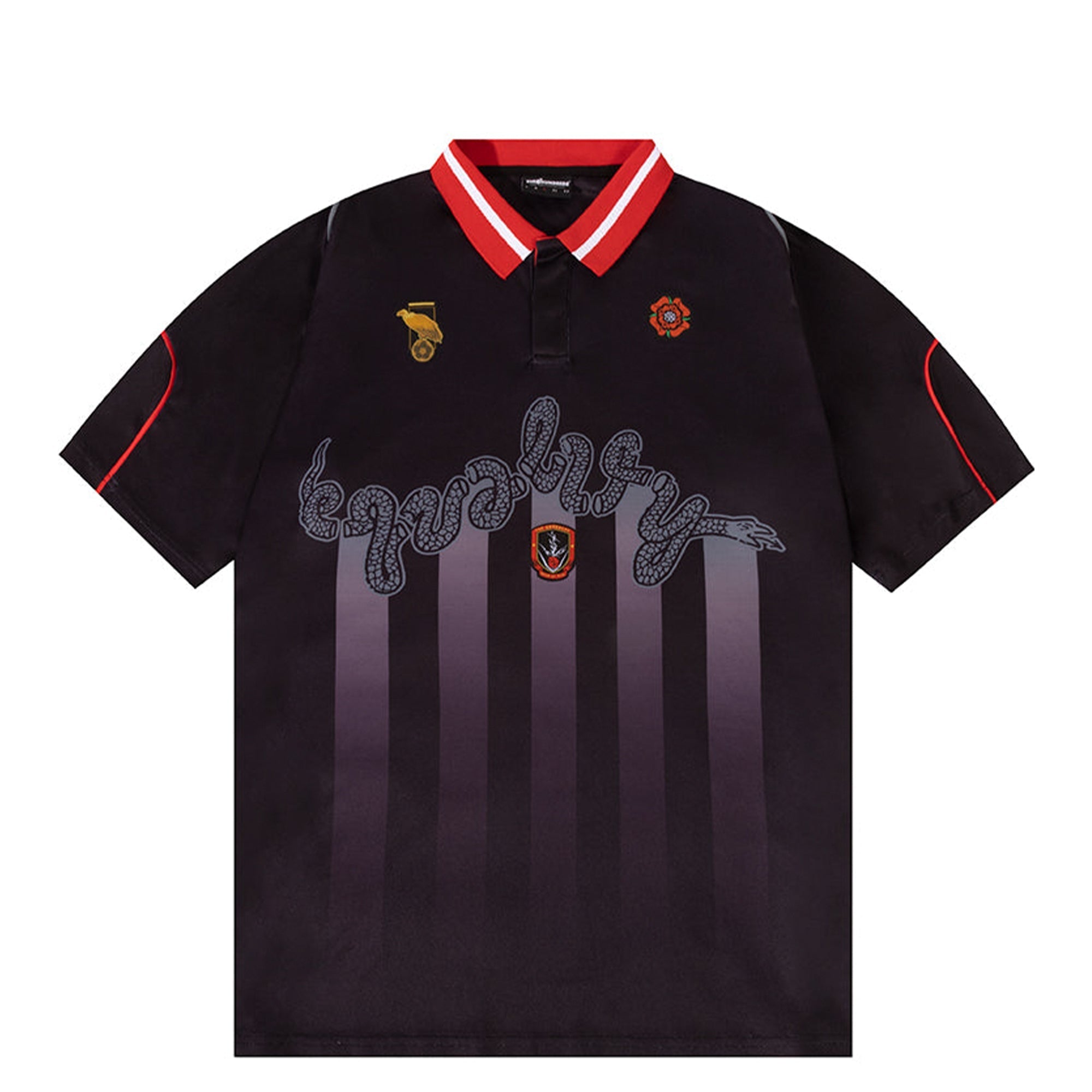 The Hundreds Men Equality Soccer Jersey (Black)-Black-XX-Large-Nexus Clothing