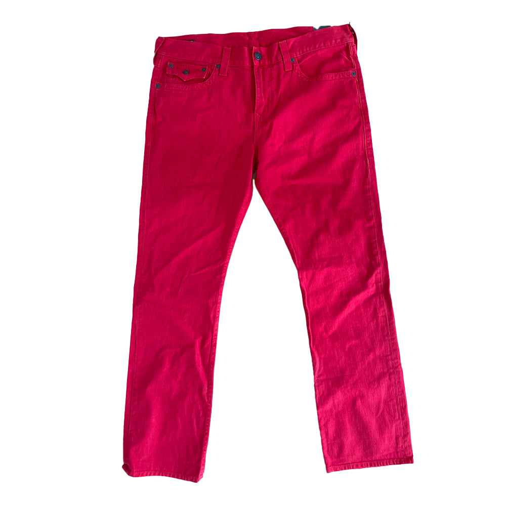 True Religion Ricky W Flap SE Jeans (Red)-True Red-32W X 34L-Nexus Clothing