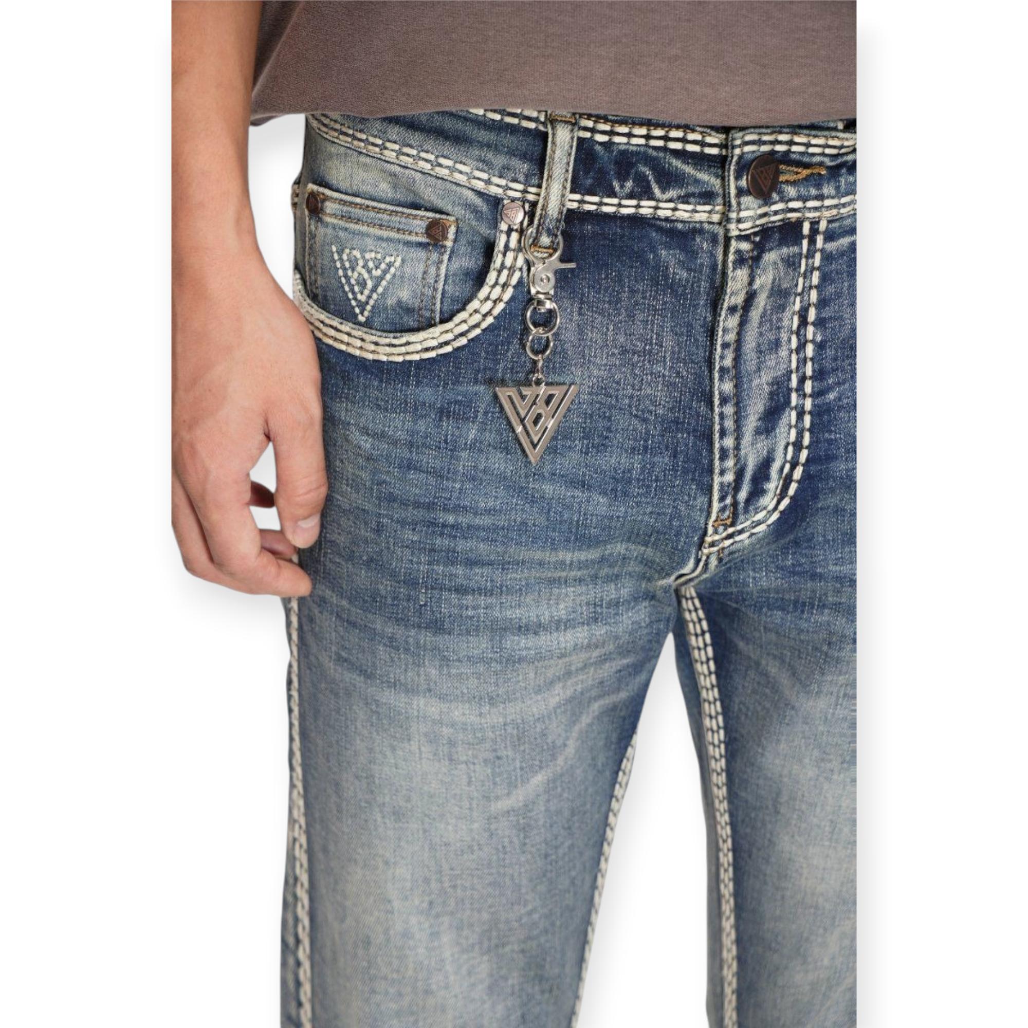 Valabasas Men Suite Skinny Jeans Vintage-Blue