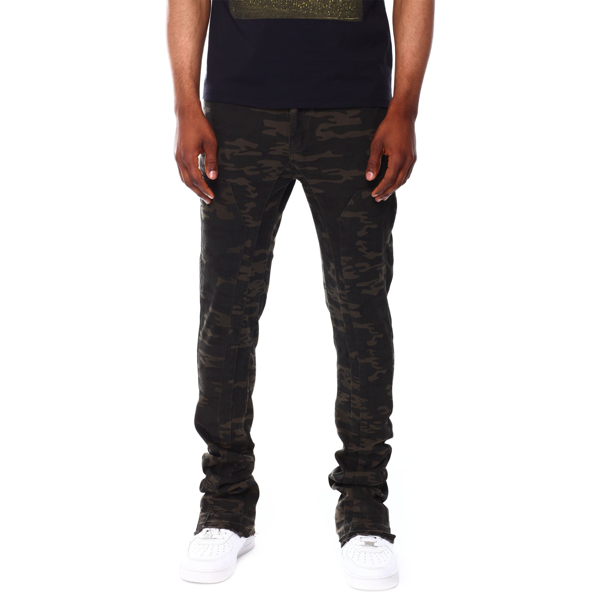 WM M M5783T Stacked Jeans-Green Camo-32W x 36L-Nexus Clothing