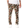 WaiMea Men French Terry Stacked Fleece Pants (Green Camo)