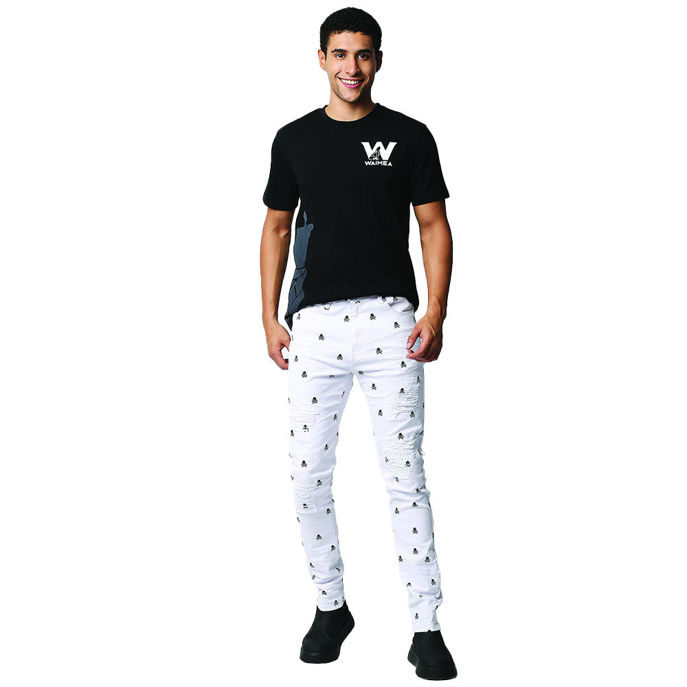 WaiMea Men Graphic White Denim-White-30W X 32L-Nexus Clothing