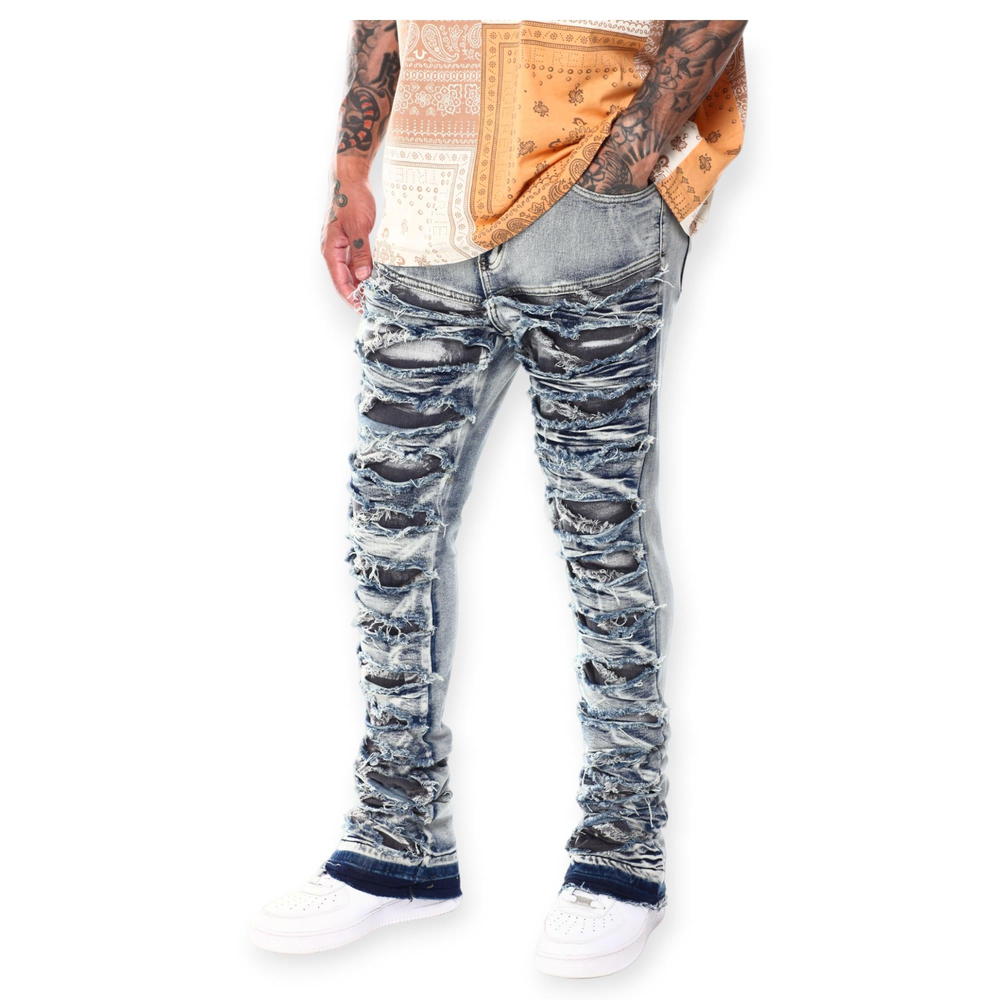 WaiMea Jeans Men Stacked Fit (Blue Wash)
