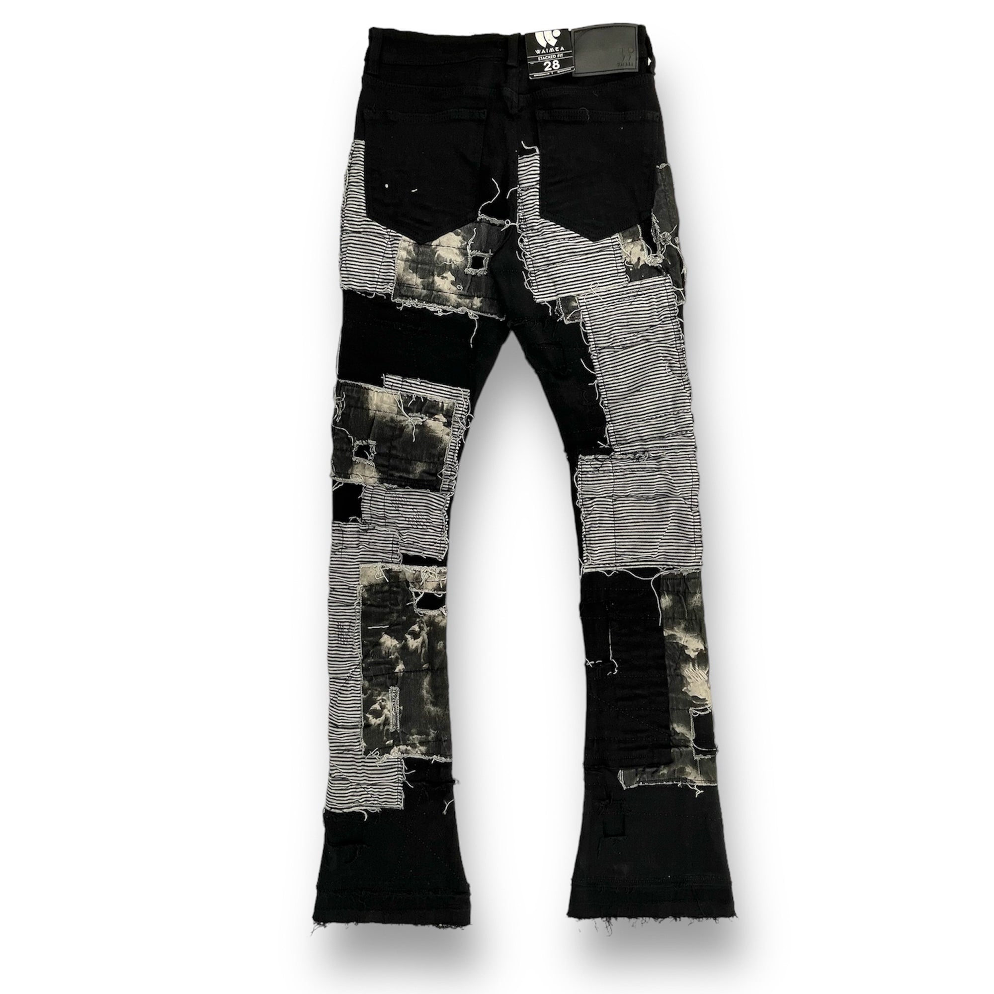 WaiMea Men Stacked Jeans (Black)2
