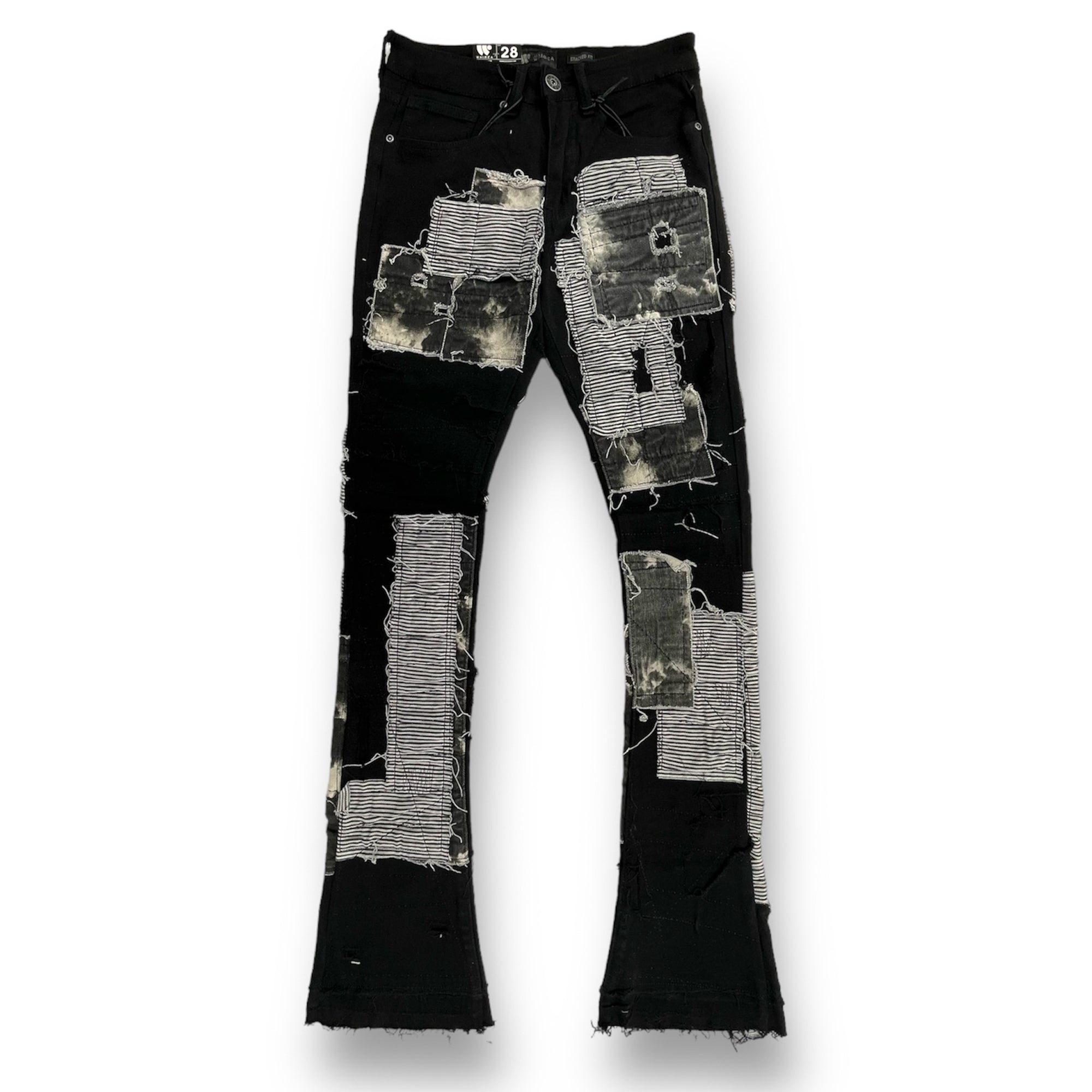 WaiMea Men Stacked Jeans (Black)