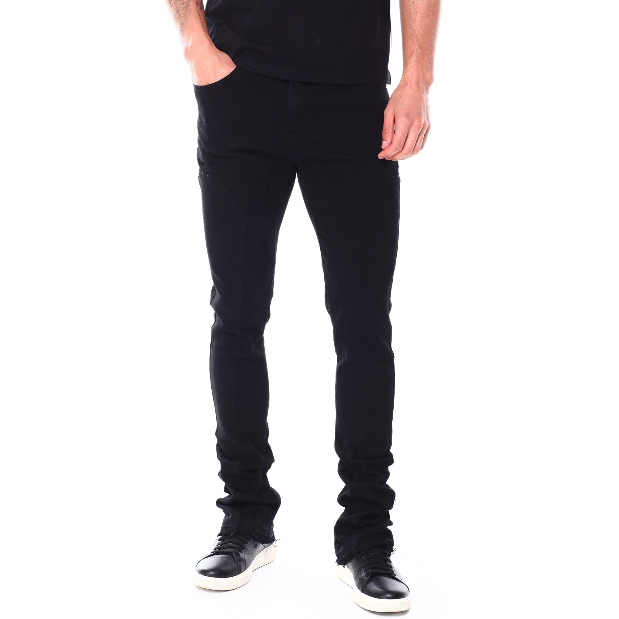 WaiMea Men Stacked Jeans (Jet Black)-Jet Black-32W x 36L-Nexus Clothing