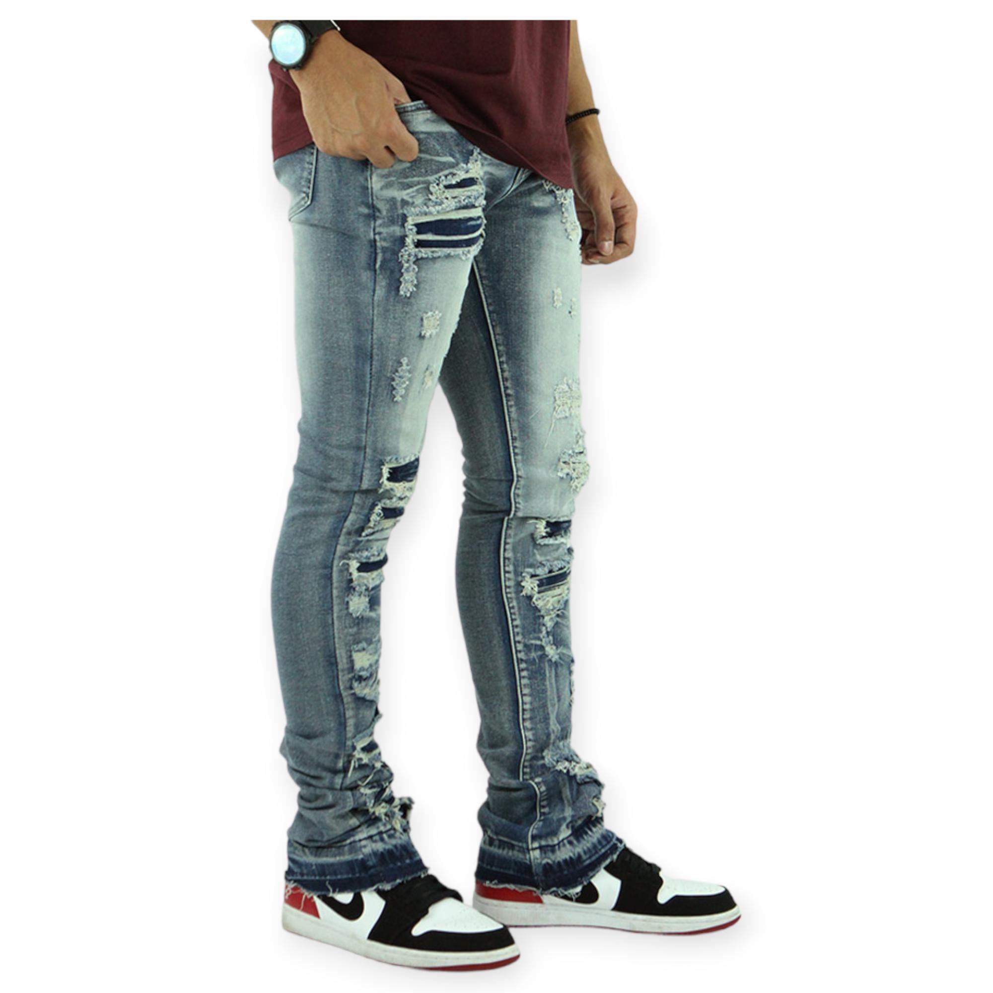 WaiMea Men Stacked Jeans (Vintage Wash)-Nexus Clothing