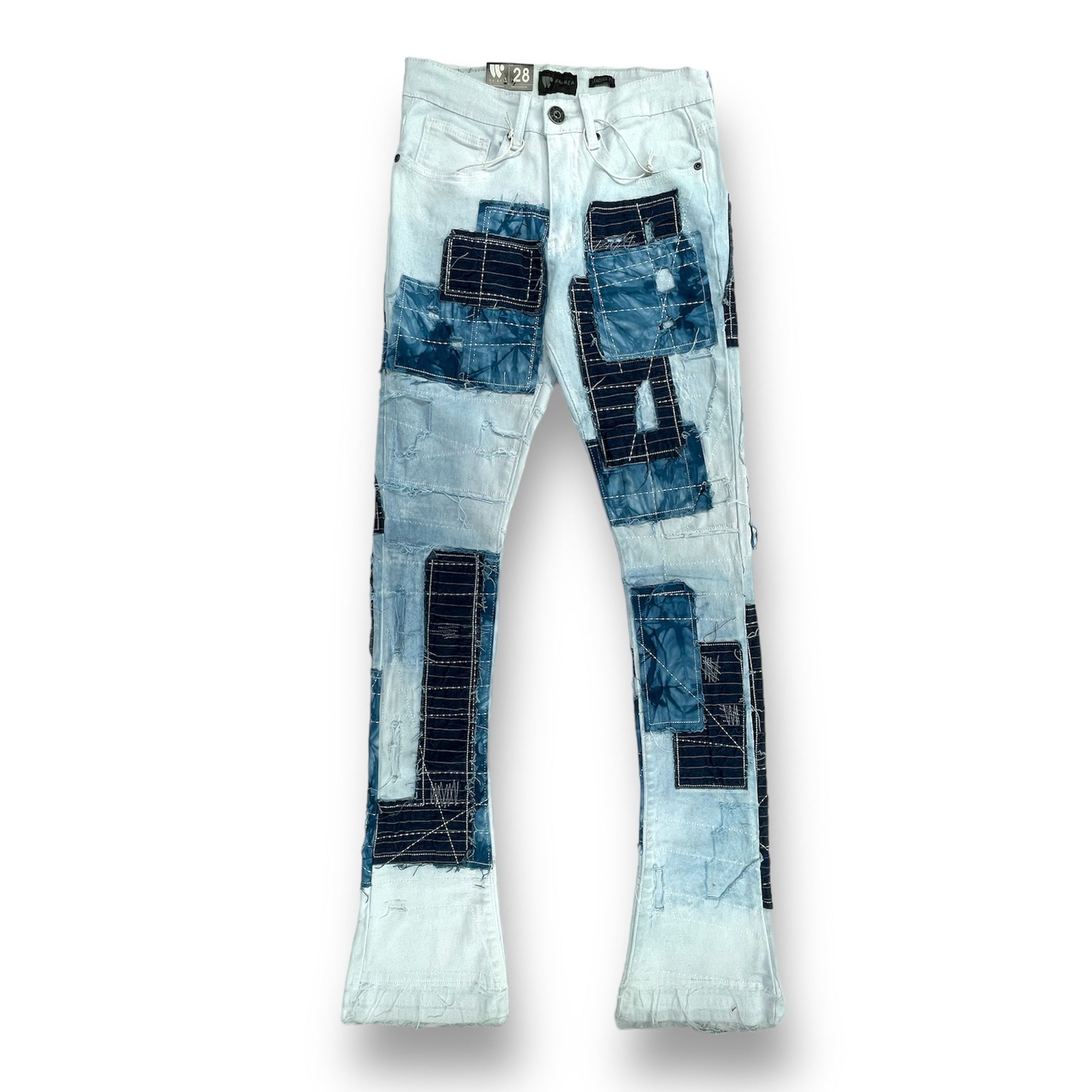 WaiMea Men Stacked Jeans (White)-White-29W x 36L-Nexus Clothing