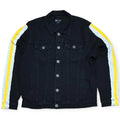 Waimea Men Paint Tape Jean Jacket(Black Yellow)