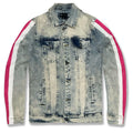 Waimea Men Paint Tape Jean Jacket(Snow Pink)