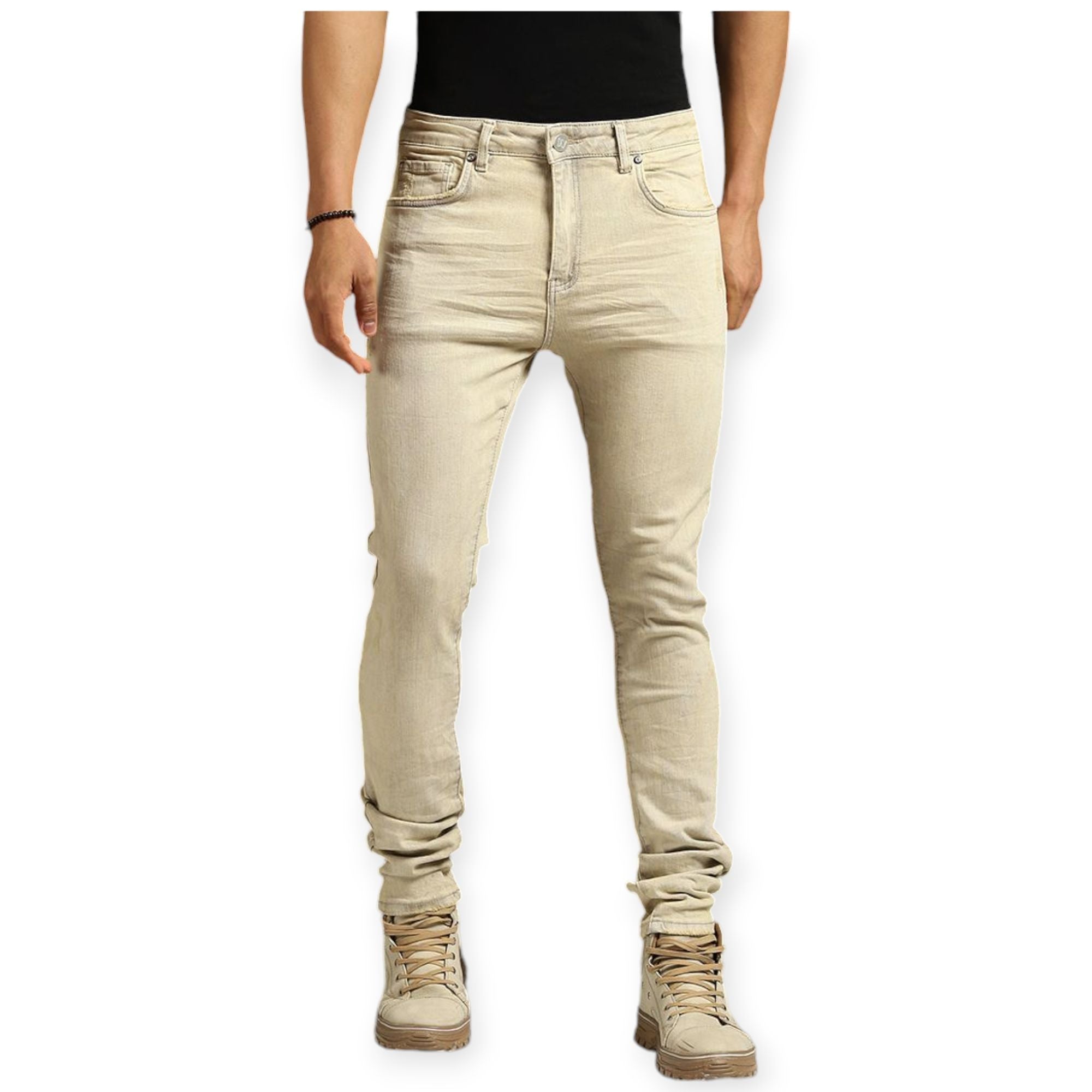 Waimea Men Skinny Fit Jeans(Sand Wash)-Nexus Clothing