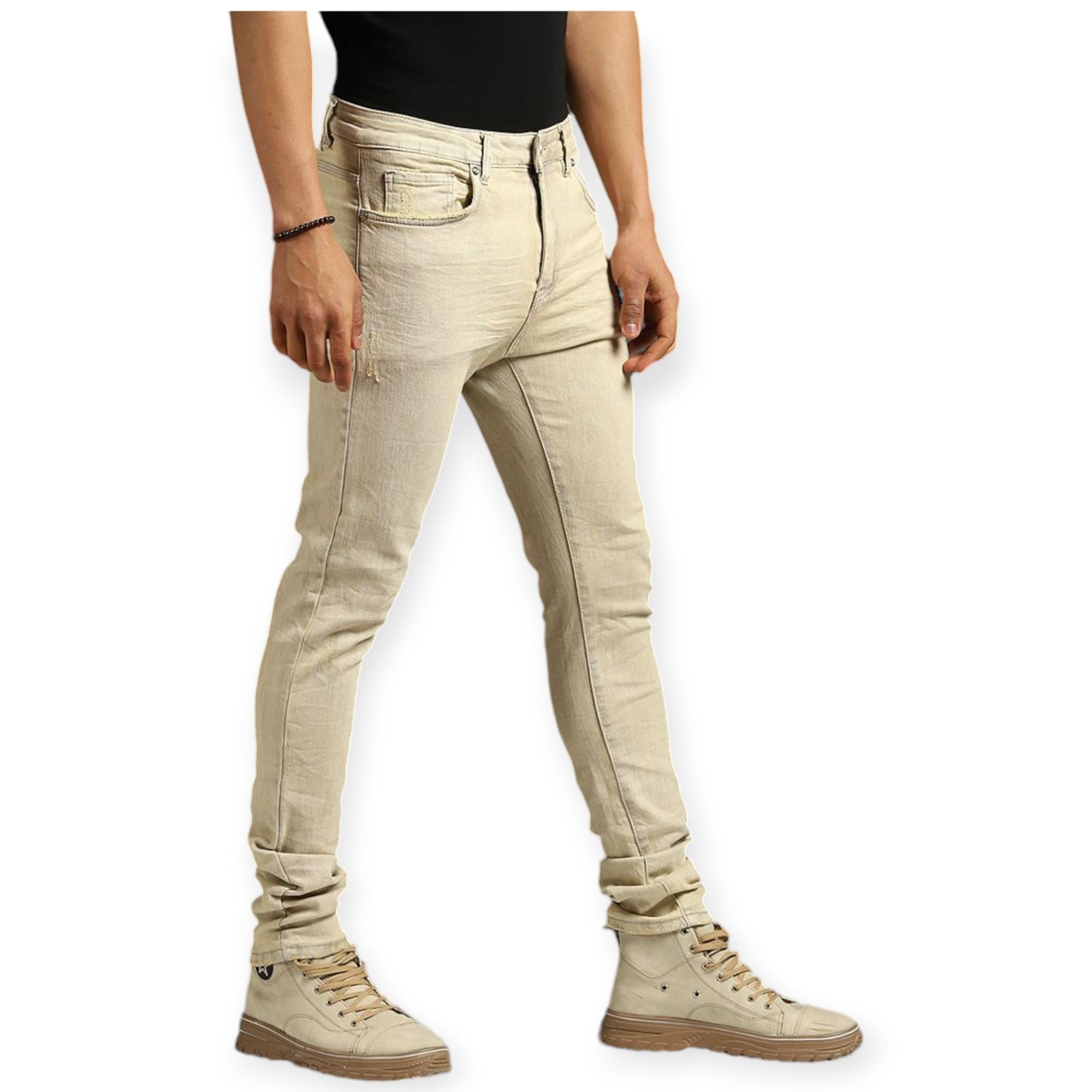 Waimea Men Skinny Fit Jeans(Sand Wash)-Nexus Clothing