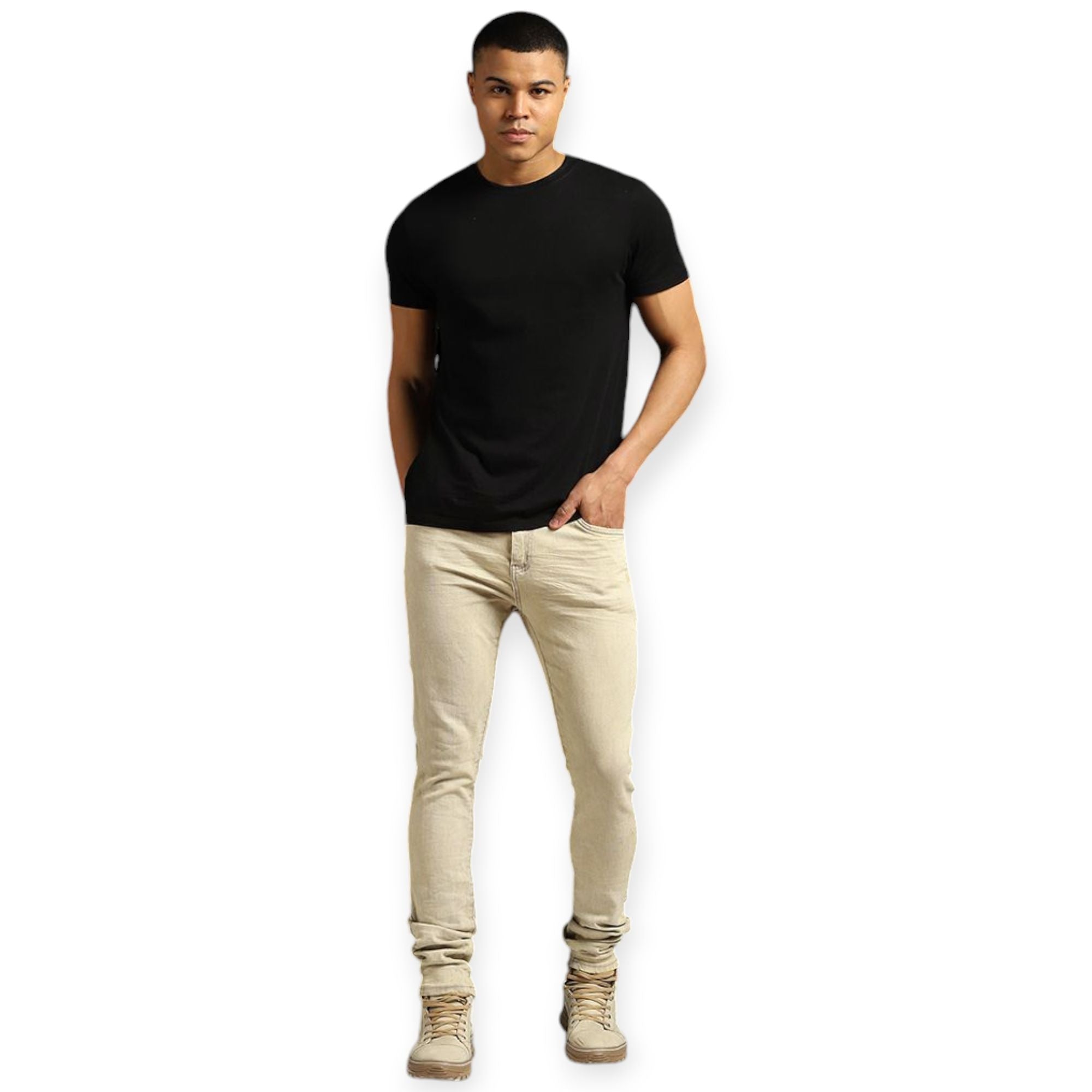 Waimea Men Skinny Fit Jeans(Sand Wash)-Nexus Clothing