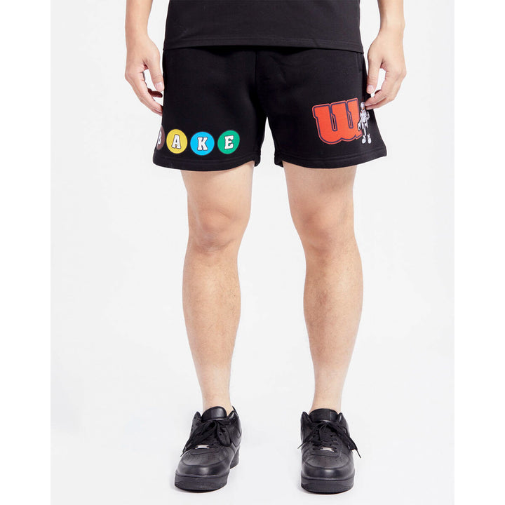 Wedding Cake Men Bake Chocolate Shorts (Black)-Nexus Clothing