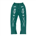 WrathBoy Men Gods Will Sweatpants (Green)