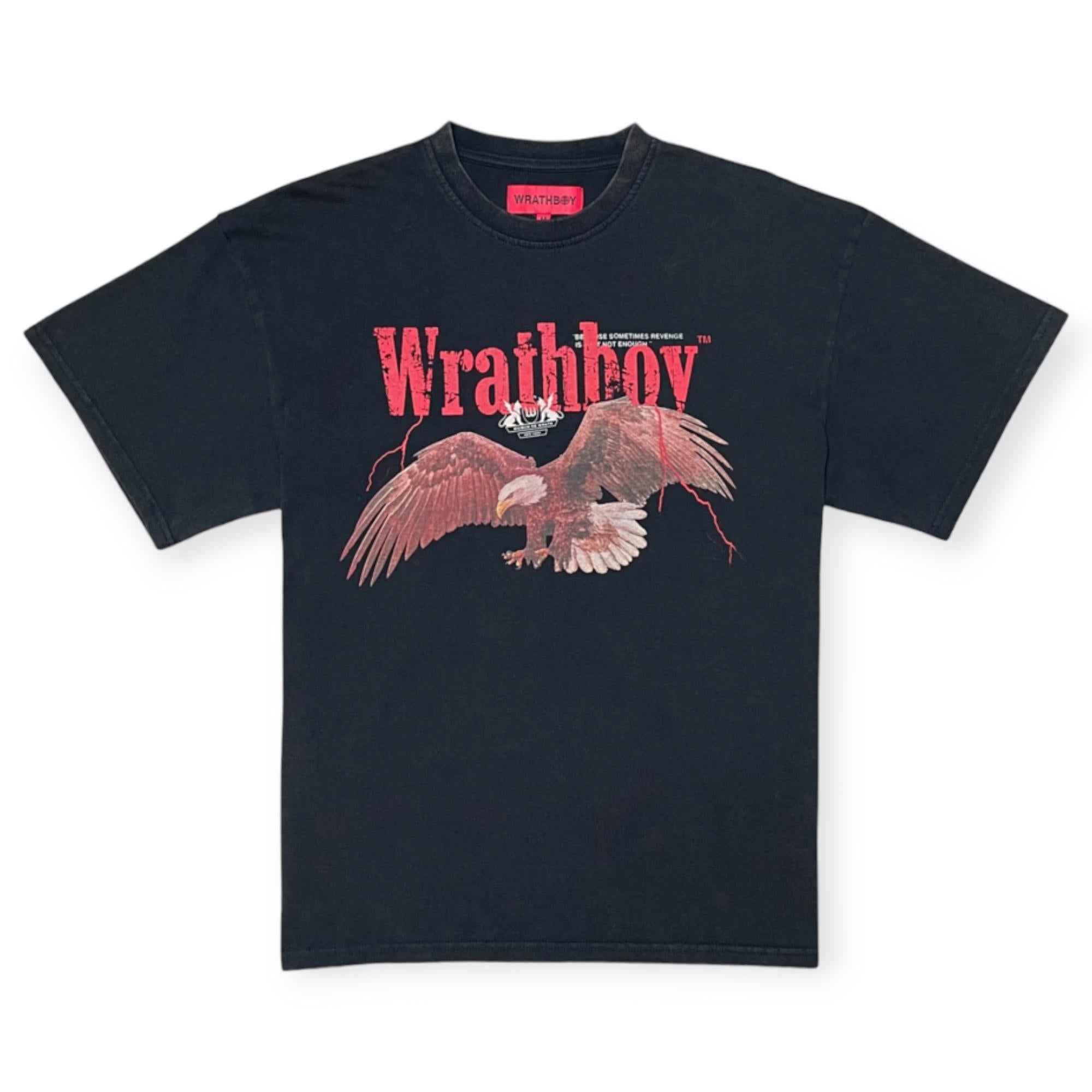 WrathBoy Men Revenge Eagle Tee (Vintage Black)