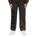 Rebel Minds Boys Paradise Flame Sweatpants in Black