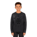 Rebel Minds Boys Iron Cross LS Thermal Top Black