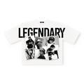 3Forty Inc Men Legendary Digital Oversized Crop Tee White