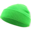 KB Ethos Men Fisherman Fit Beanie Hat - Soft - Neon Green