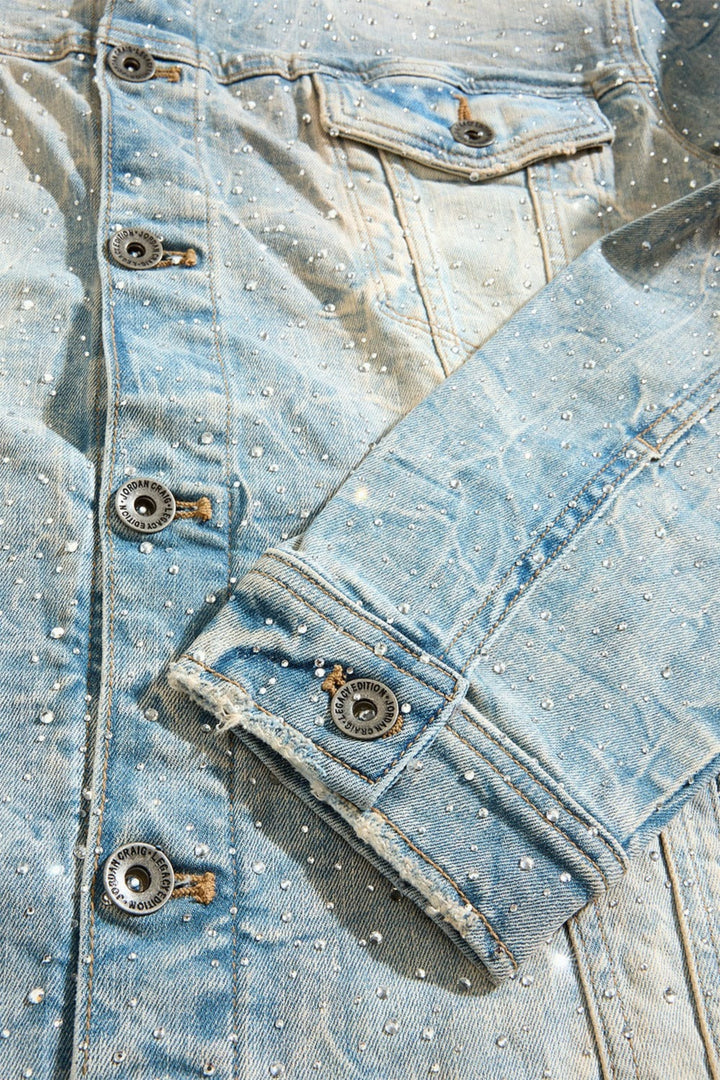 jordan Craig Men Magic City Denim Trucker Jacket (Iced Lager)-Nexus Clothing