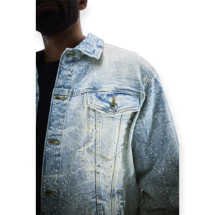 jordan Craig Men Magic City Denim Trucker Jacket (Iced Lager)-Nexus Clothing