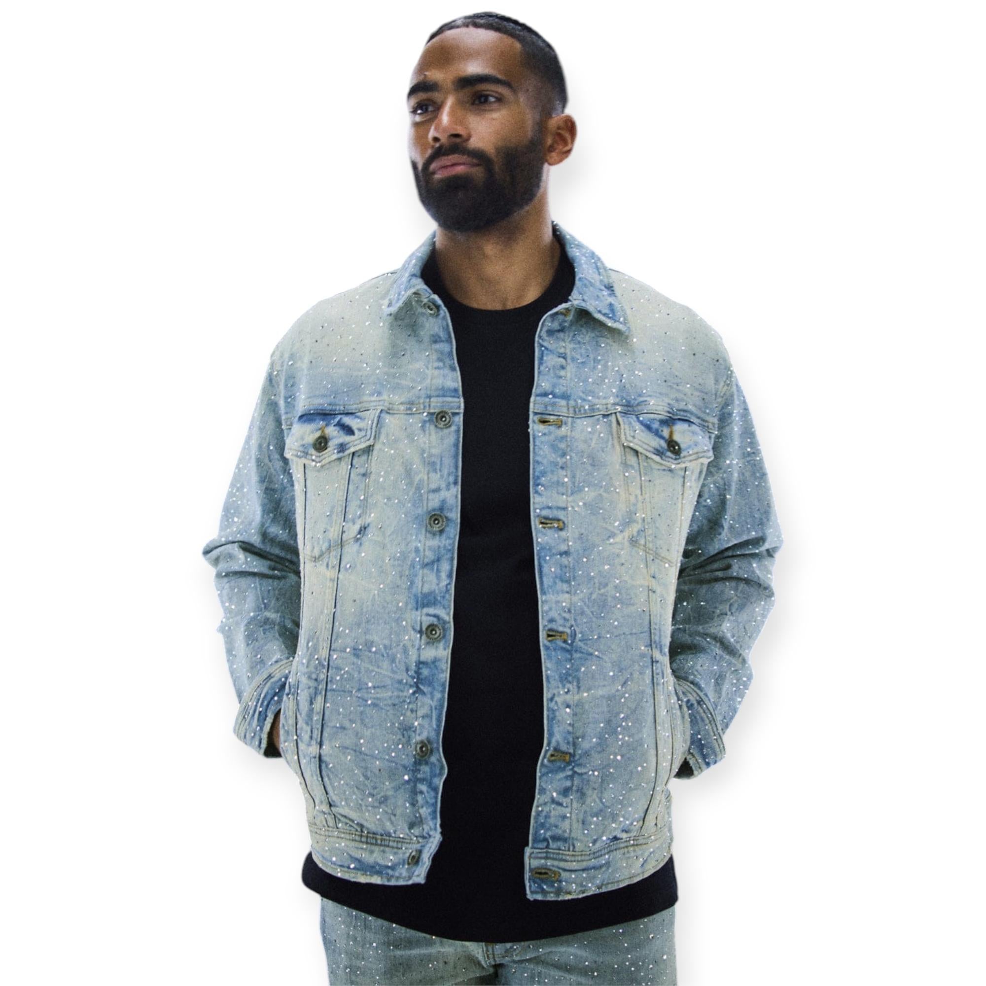 jordan Craig Denim Trucker Jacket Men Magic City (Iced Lager)