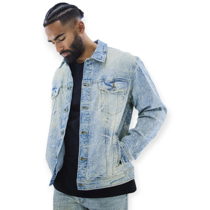 jordan Craig Men Magic City Denim Trucker Jacket (Iced Lager)-Nexus Clothing