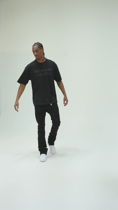 Jordan Craig Men Martin Stacked York SYIP Denim (Jet Black)