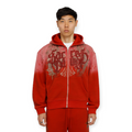 Smoke Rise Men Sacred Dawn Zip Hoodie - Modern - Cinnabar