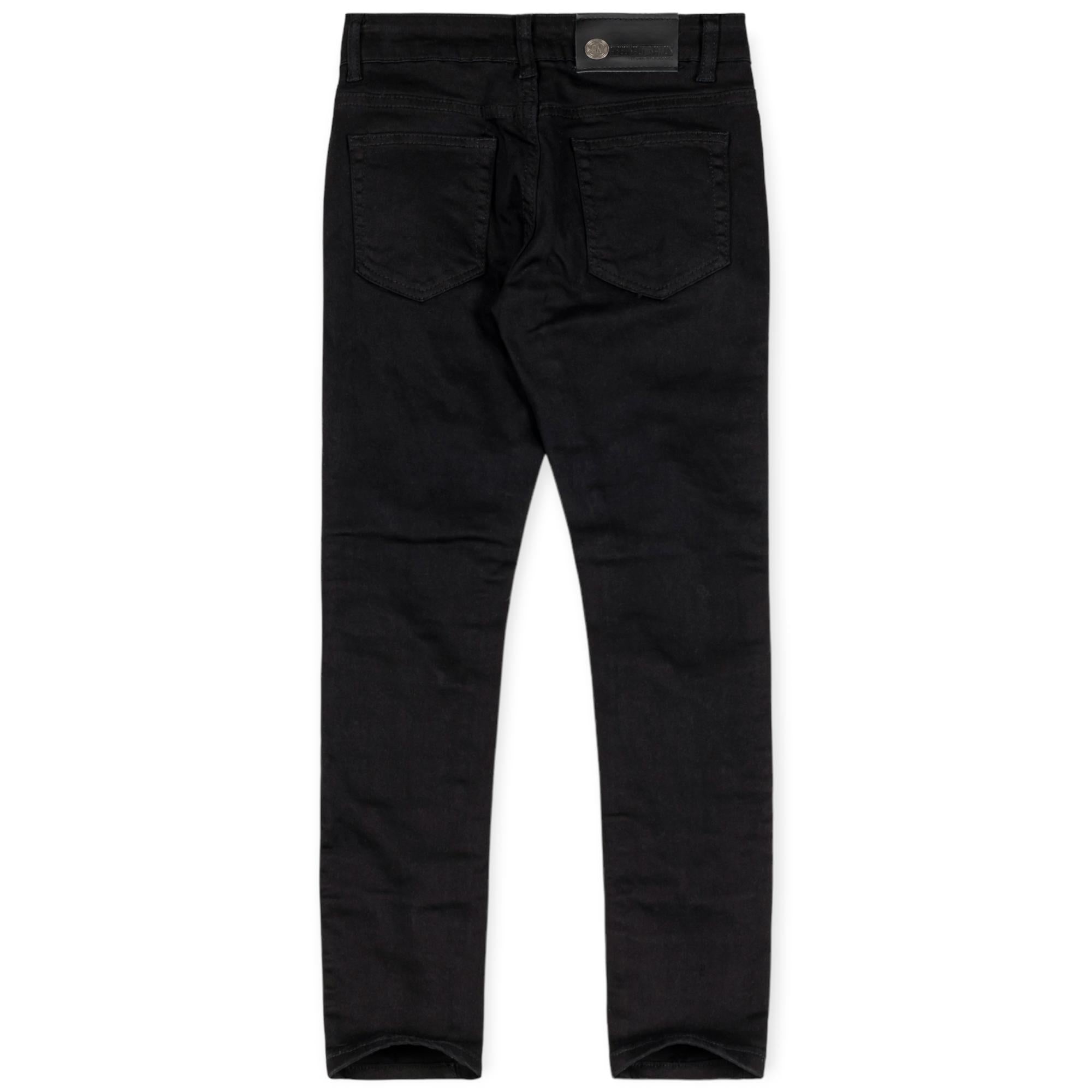 Argonaut Nations Boys Ripped Twill Jeans (Black)-Nexus Clothing