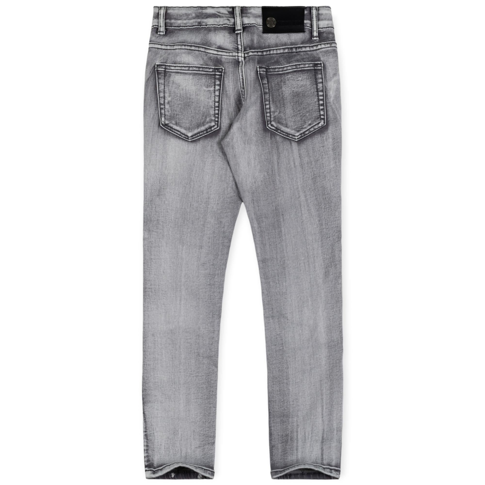 Argonaut Nations Boys Ripped Twill Jeans (Grey)-Nexus Clothing