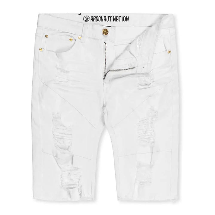 Argonaut Nations Men RIP Shorts (White)-White-30-Nexus Clothing