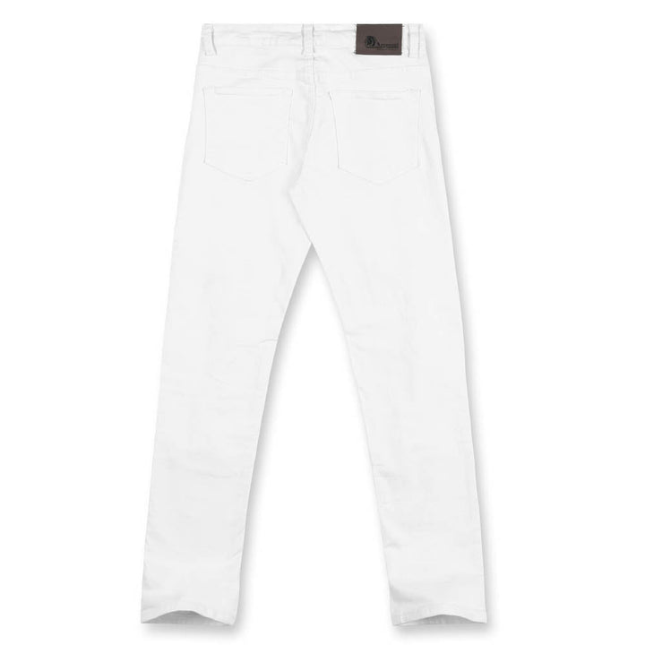 Argonaut Nations Men Ripped Skinny Fit Denim Jeans (White)-Nexus Clothing