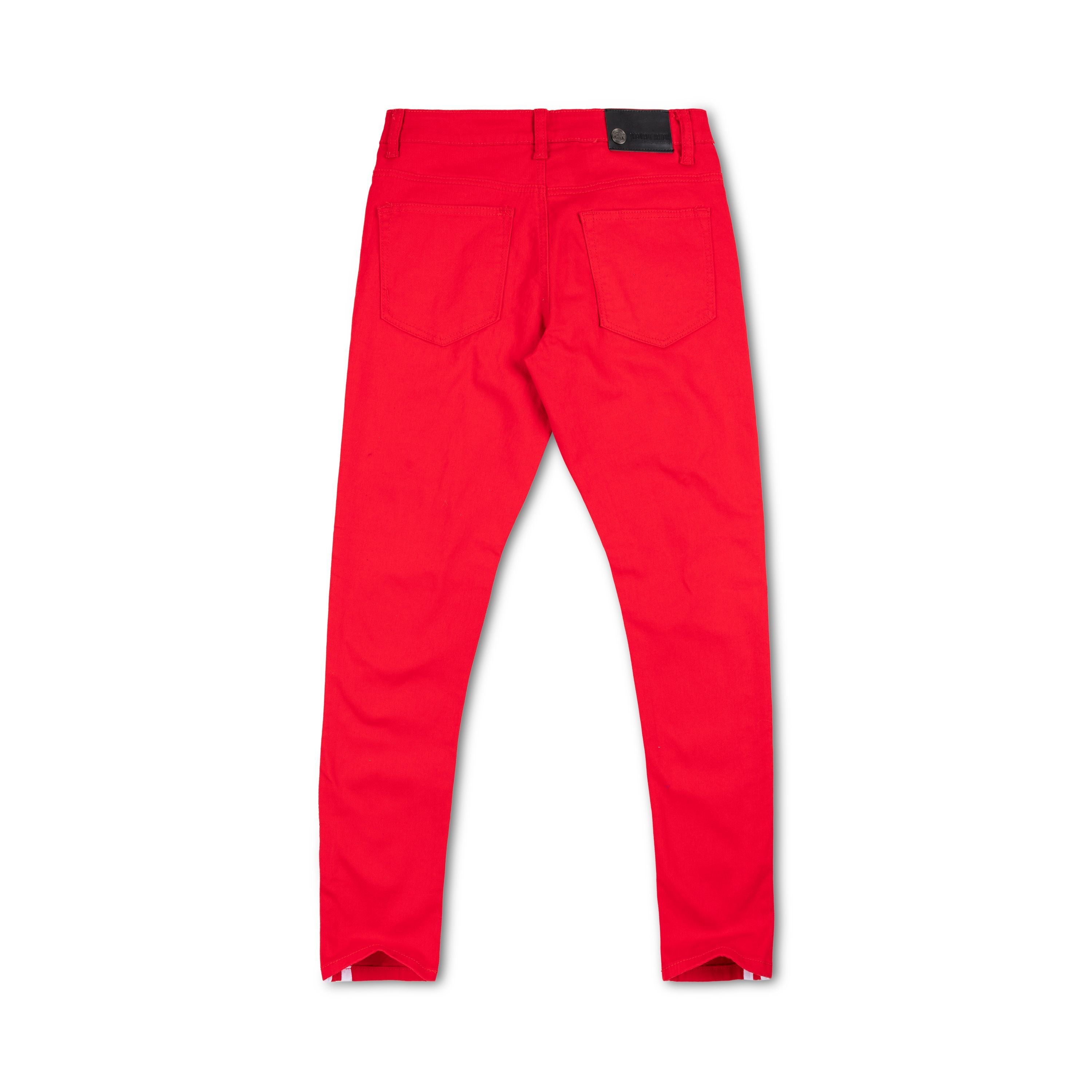 Argonaut Nations RIP Stripe Jeans Red-Nexus Clothing
